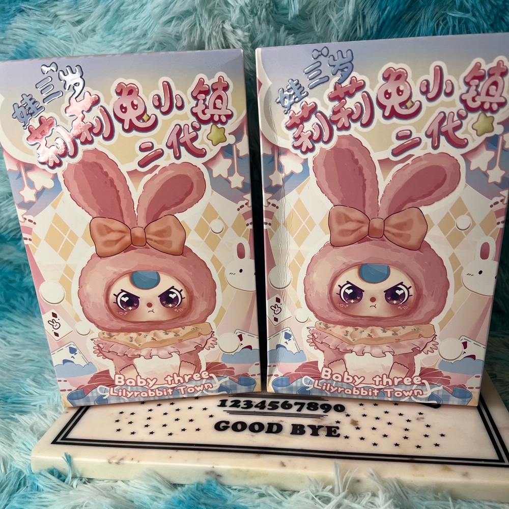 BUNDLE OF TWO BABY THREE LILYRABBIT TOWN V2 BLIND BOXES FROM CURE PLANETA